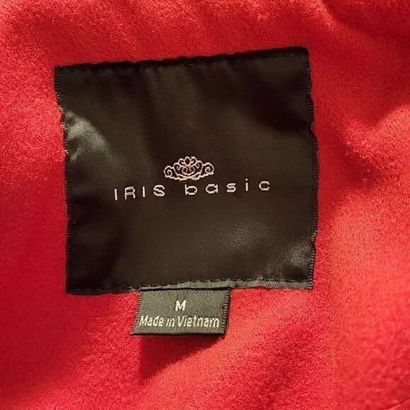 IRIS BASIC COAT NOTCH LAPEL DOUBLE BREASTED FIT & FLARE COAT - Picture 12 of 15